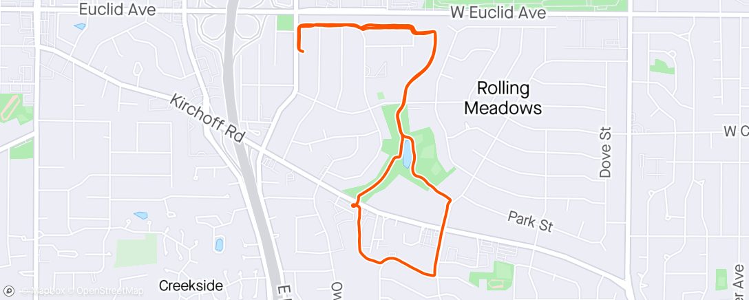 Map of the activity, Run 1: Rico Run