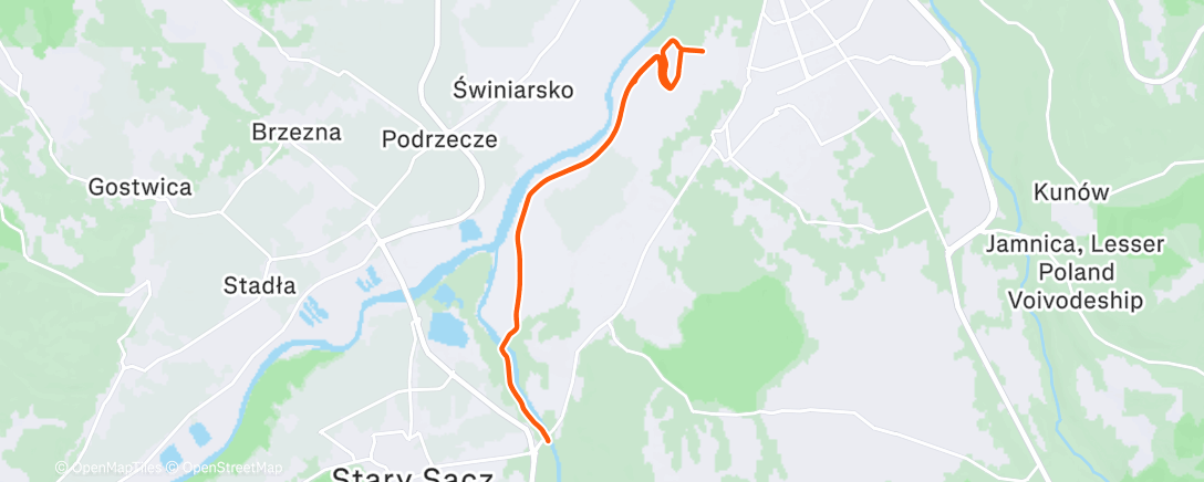 Карта физической активности (Afternoon Run)