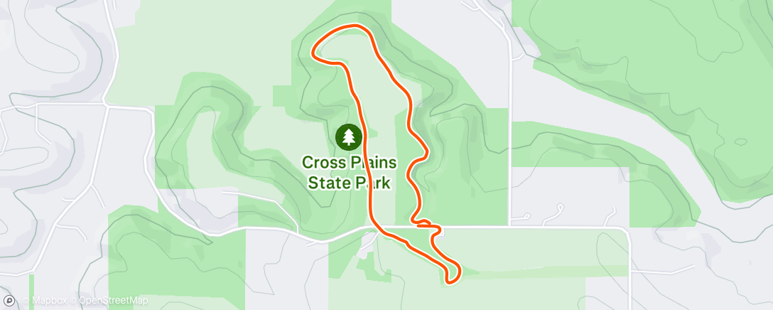 Map of the activity, Evening Hike