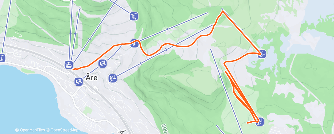 Map of the activity, Afternoon Alpine Ski