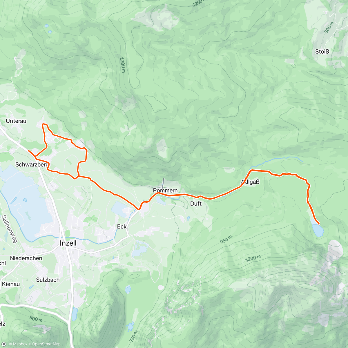 Map of the activity, Just easy Jogs at the Moment
