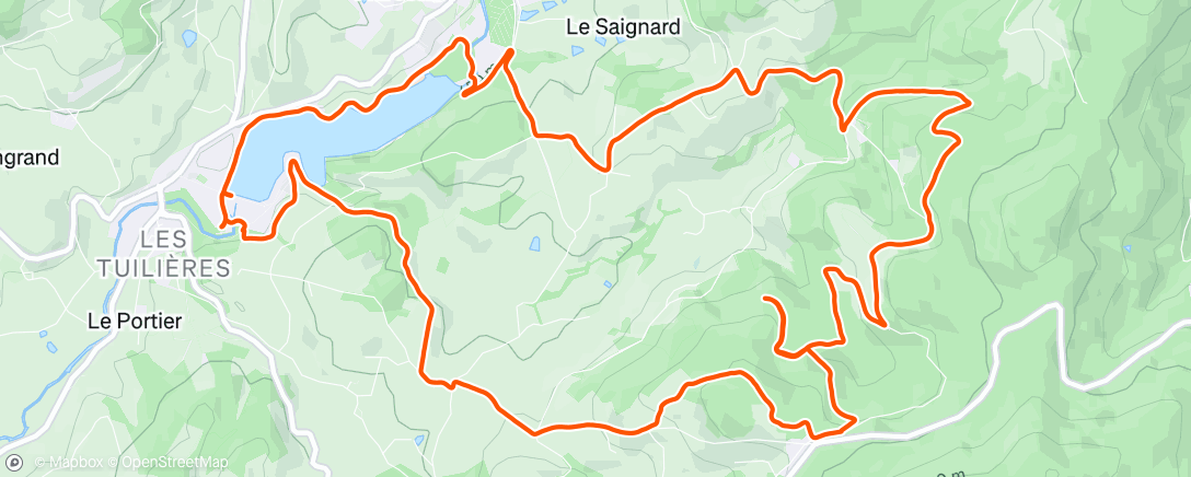 Map of the activity, Lac des Sapins 🎄