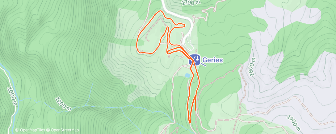 Map of the activity, Morning Walk