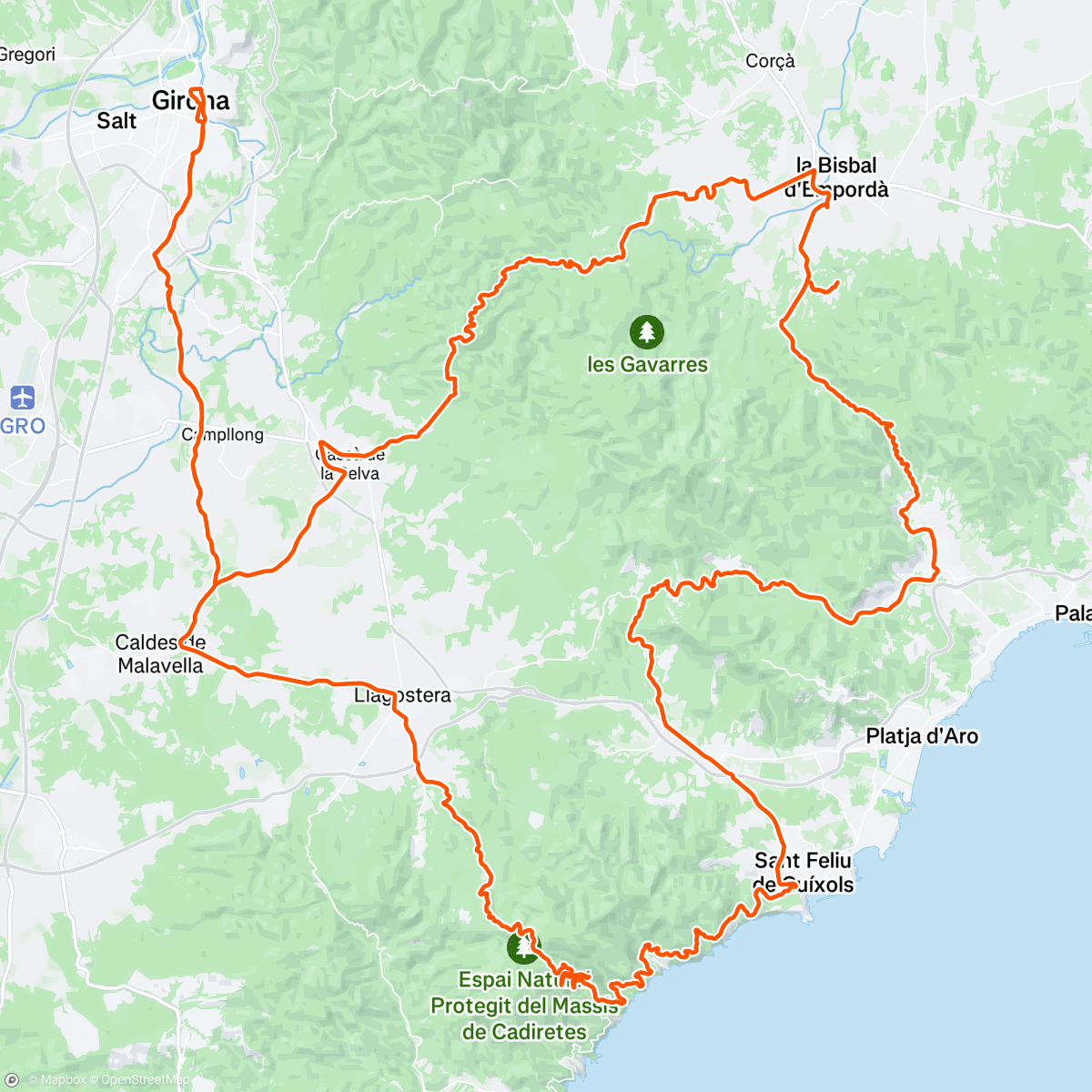 Mappa dell'attività Morning Ride