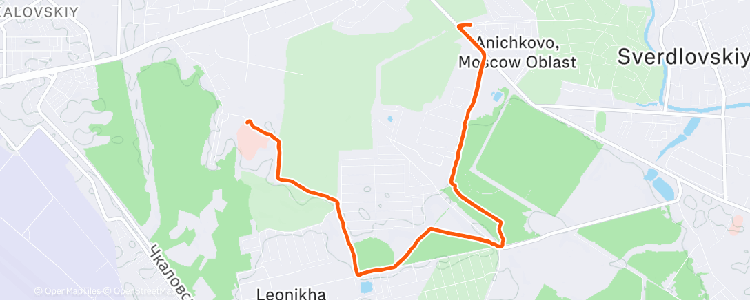 Карта физической активности (Трейлраннинг (после обеда))