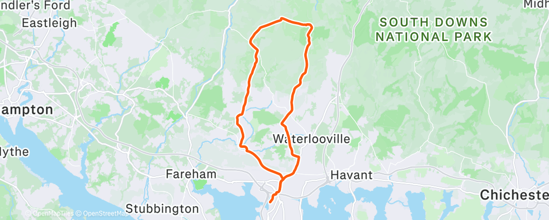 Map of the activity, Morning Ride  - Qdos Coaching