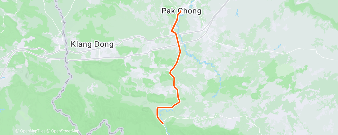 Map of the activity, Morning Ride