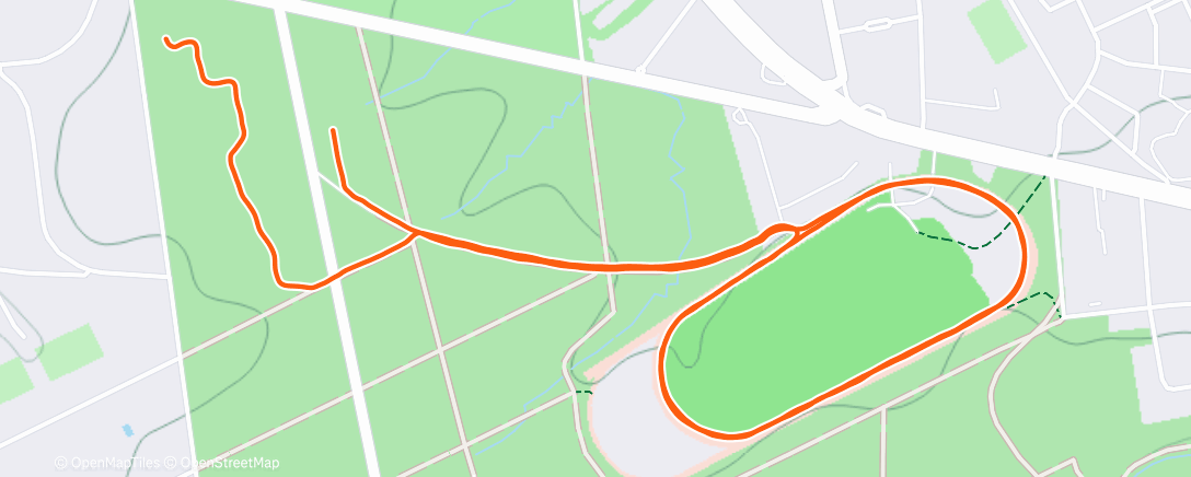 Map of the activity, Random Sunday Run