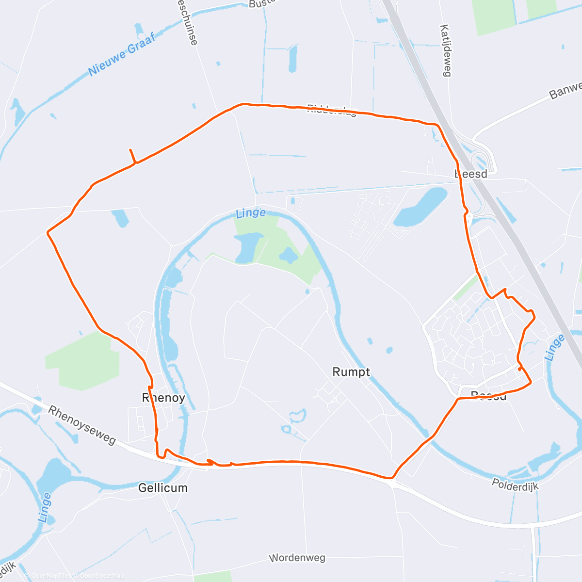 Map of the activity, Zonnetje hoor ☀️