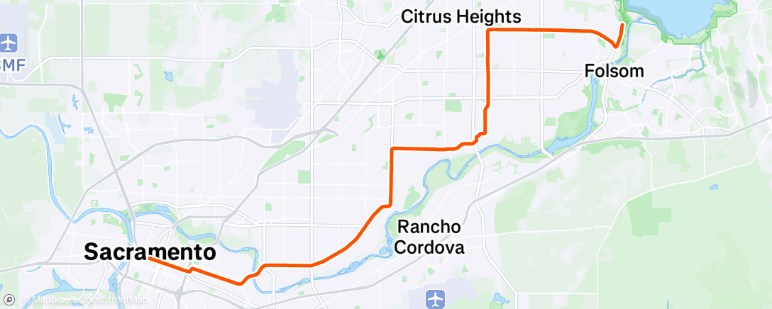 Map of the activity, California International Marathon 2024