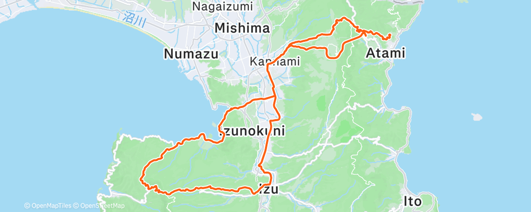 Map of the activity, 朝のライド
