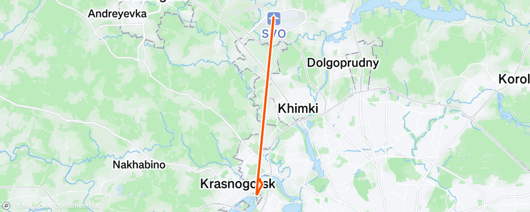 Map of the activity, Полуденный забег