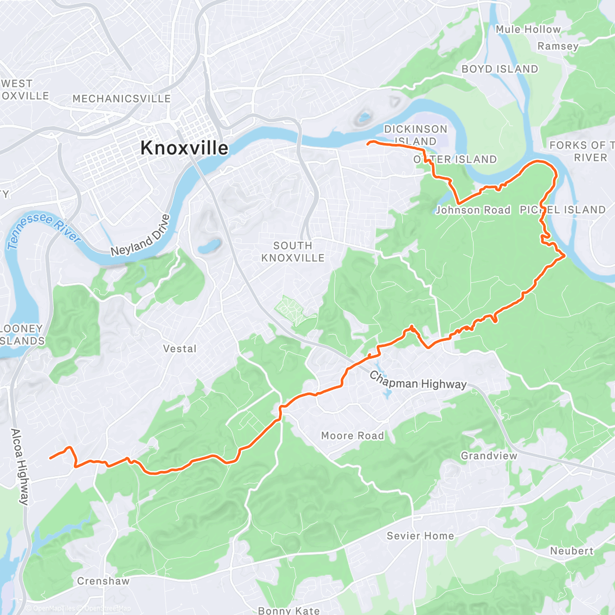 Map of the activity, Long way home
