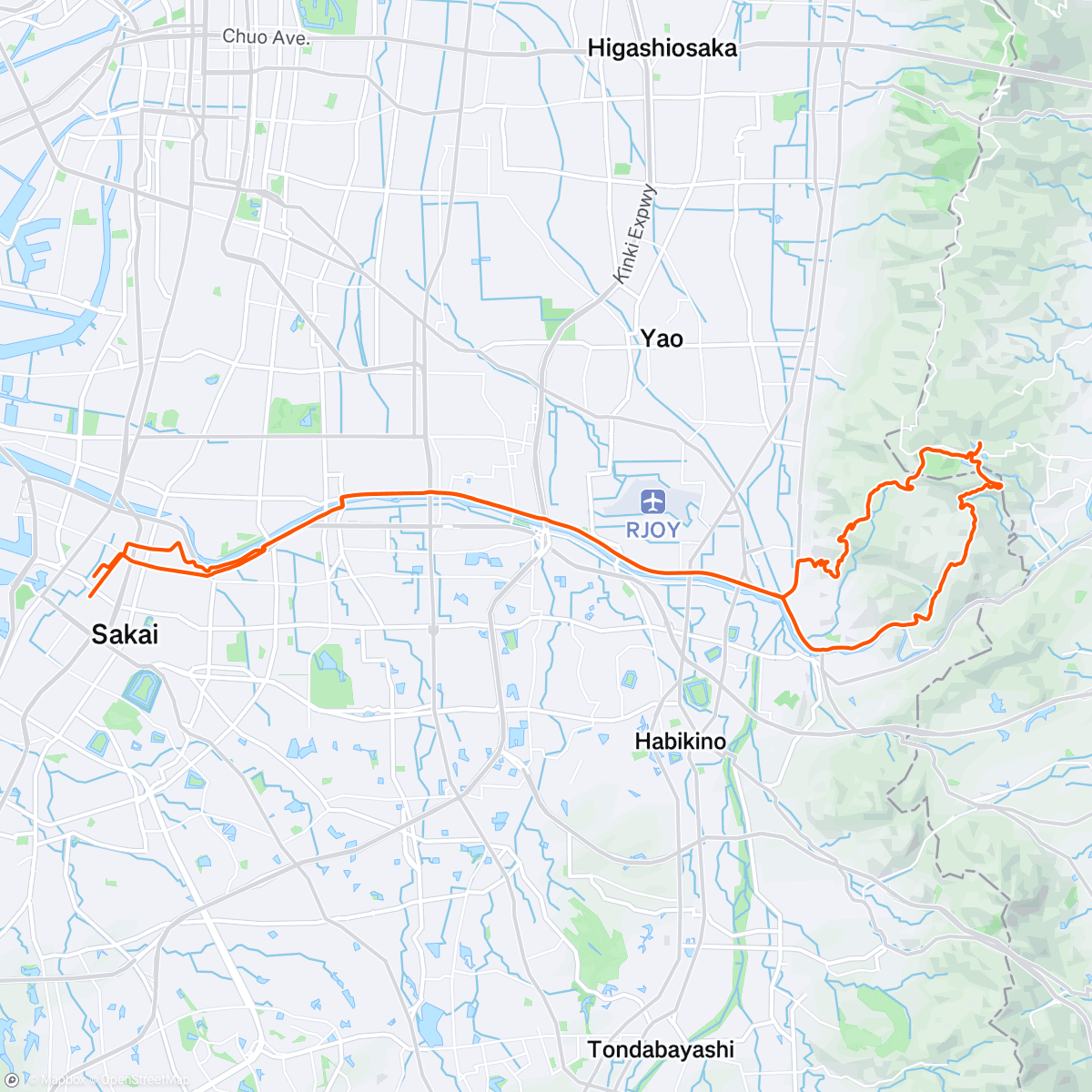 Map of the activity, 葡萄坂