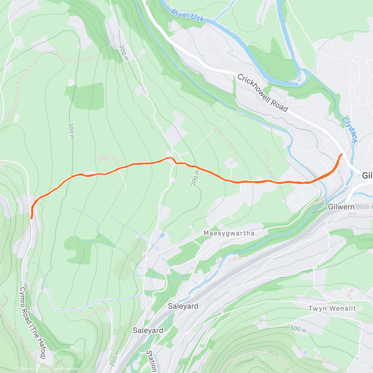 Map of the activity, Mr Hippy ✌️🦿🦾