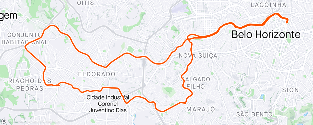 Карта физической активности (Evening Ride)
