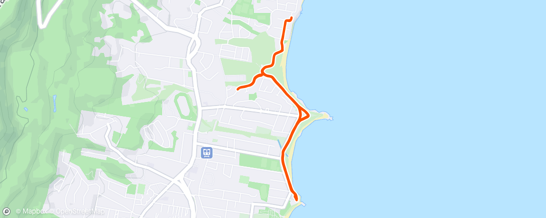 Map of the activity, Morning Run