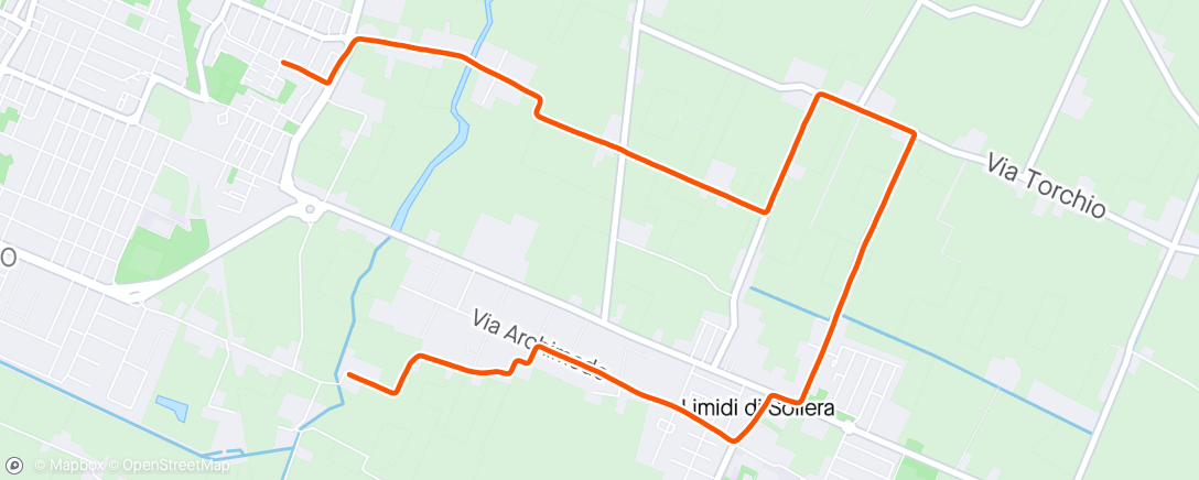 Carte de l'activité Corsa mattutina