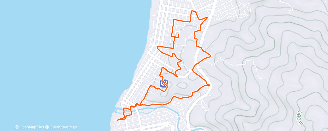 Map of the activity, Morning Run