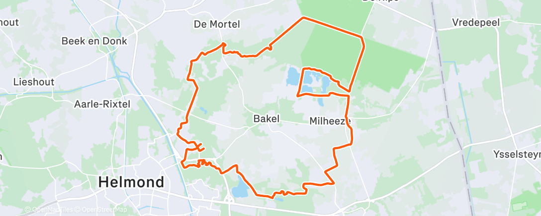 Map of the activity, MTB met Marc en John