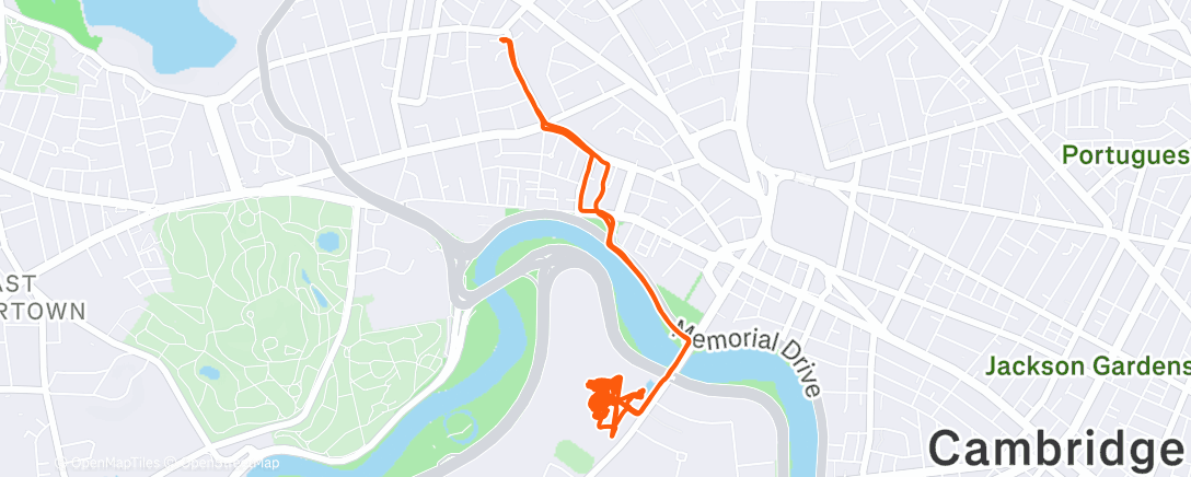 Map of the activity, CSU Track at Harvard