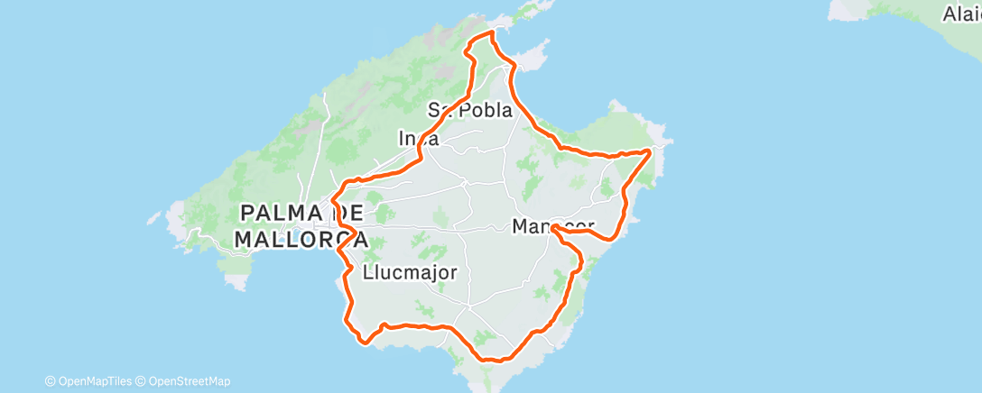 Map of the activity, Morning Ride