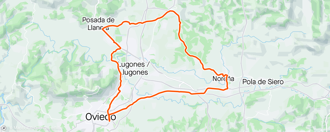 Mappa dell'attività Pre Vuelta Asturias 🚴‍♂️🏁