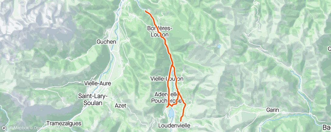 Map of the activity, Mittagsradfahrt