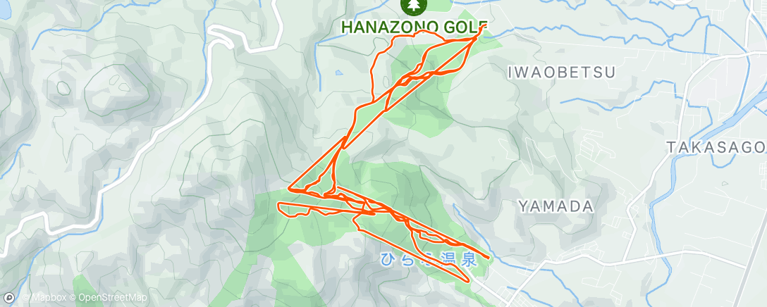 Map of the activity, Hanazono w/ Teto