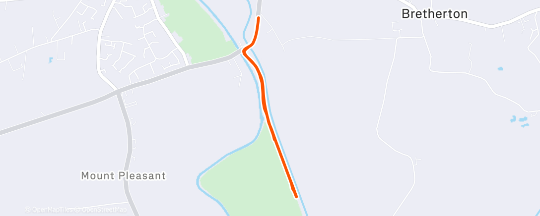 Map of the activity, Afternoon Walk