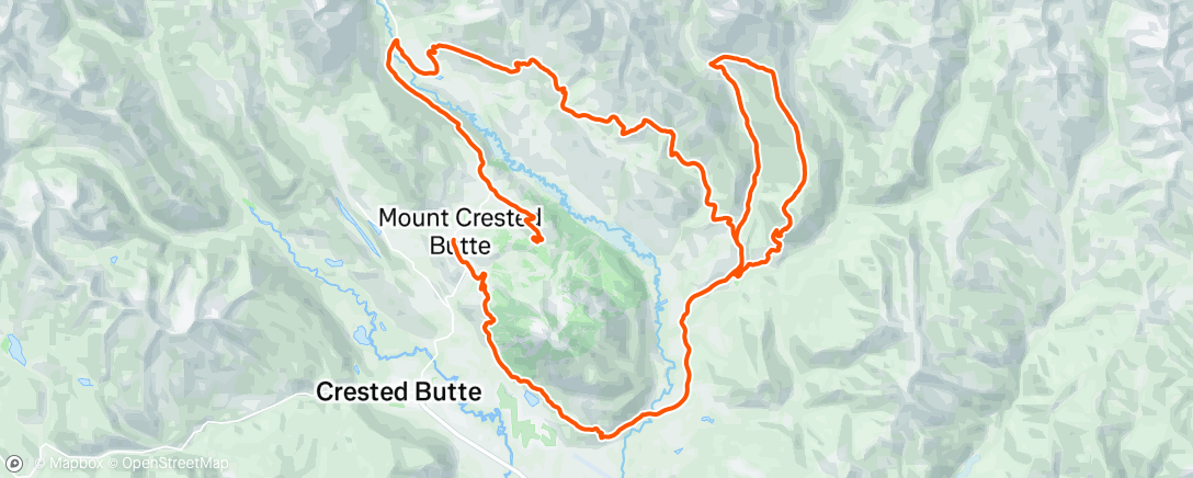 Map of the activity, Lunch Ride
