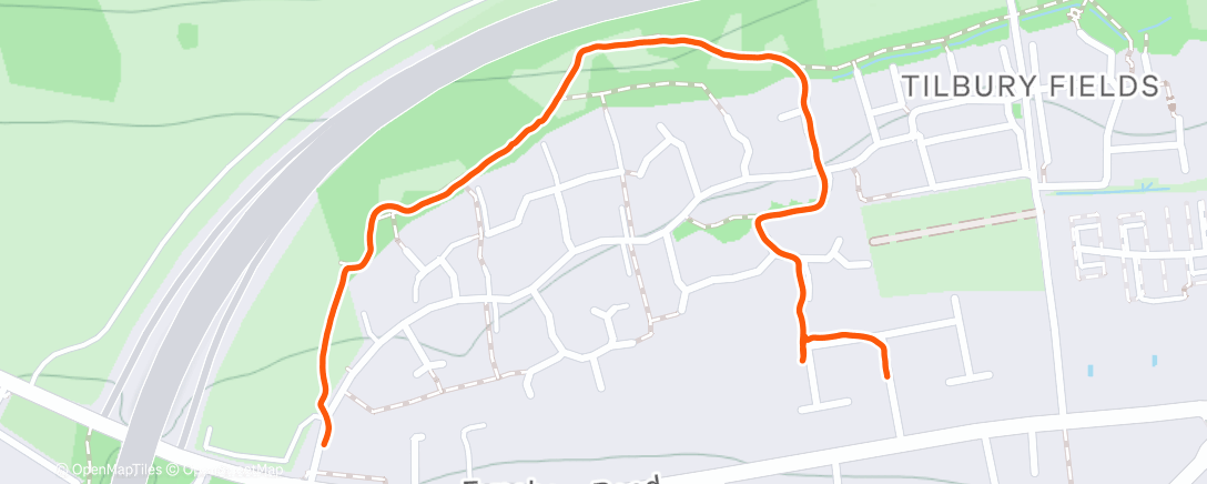 Map of the activity, Afternoon Walk