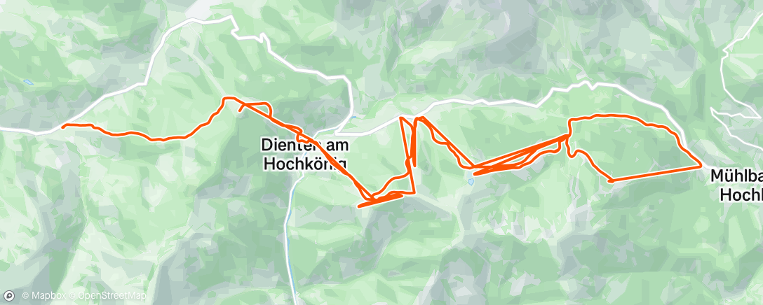 Map of the activity, Hochkönig D6