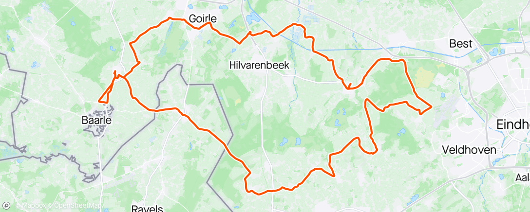 Mapa da atividade, Toertocht Winterle
