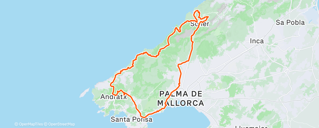 Map of the activity, Fahrt am Morgen