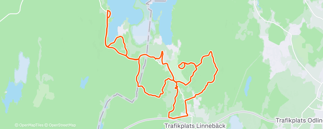 Map of the activity, Lunch E-Mountain Bike Ride