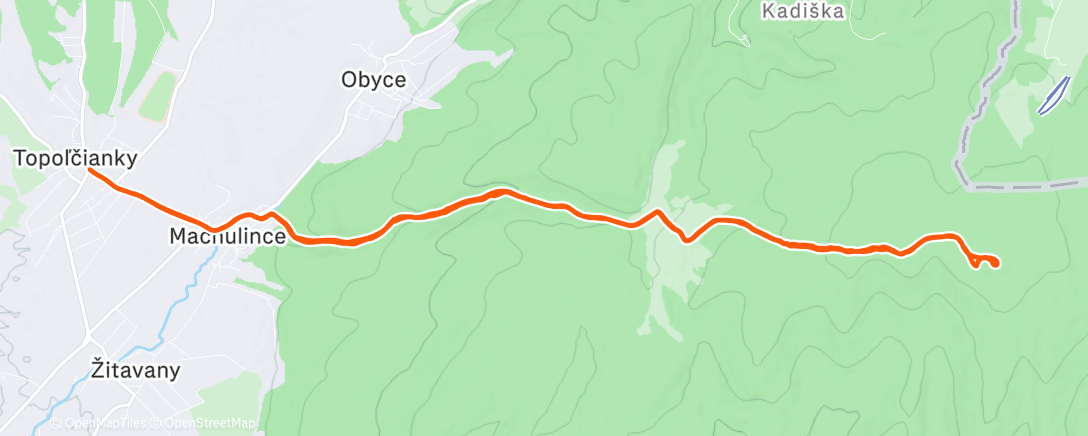 Map of the activity, Turistika