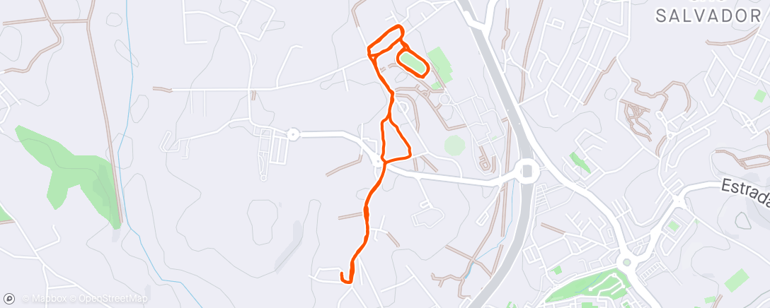 Mappa dell'attività Caminhada ao anoitecer