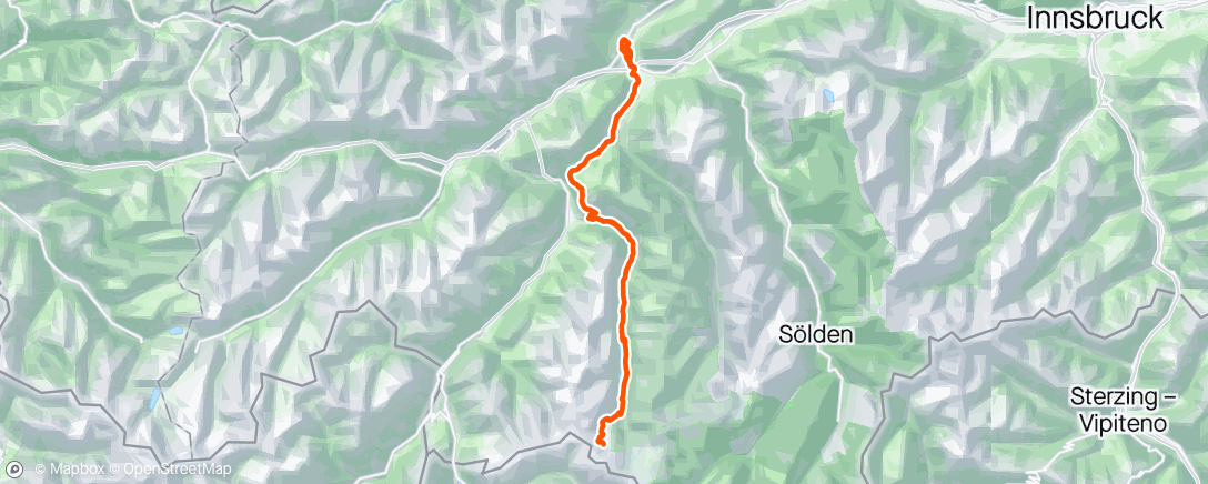 Map of the activity, Kaunertaler Gletscher