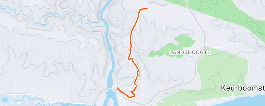 Map of the activity, Morning Walk