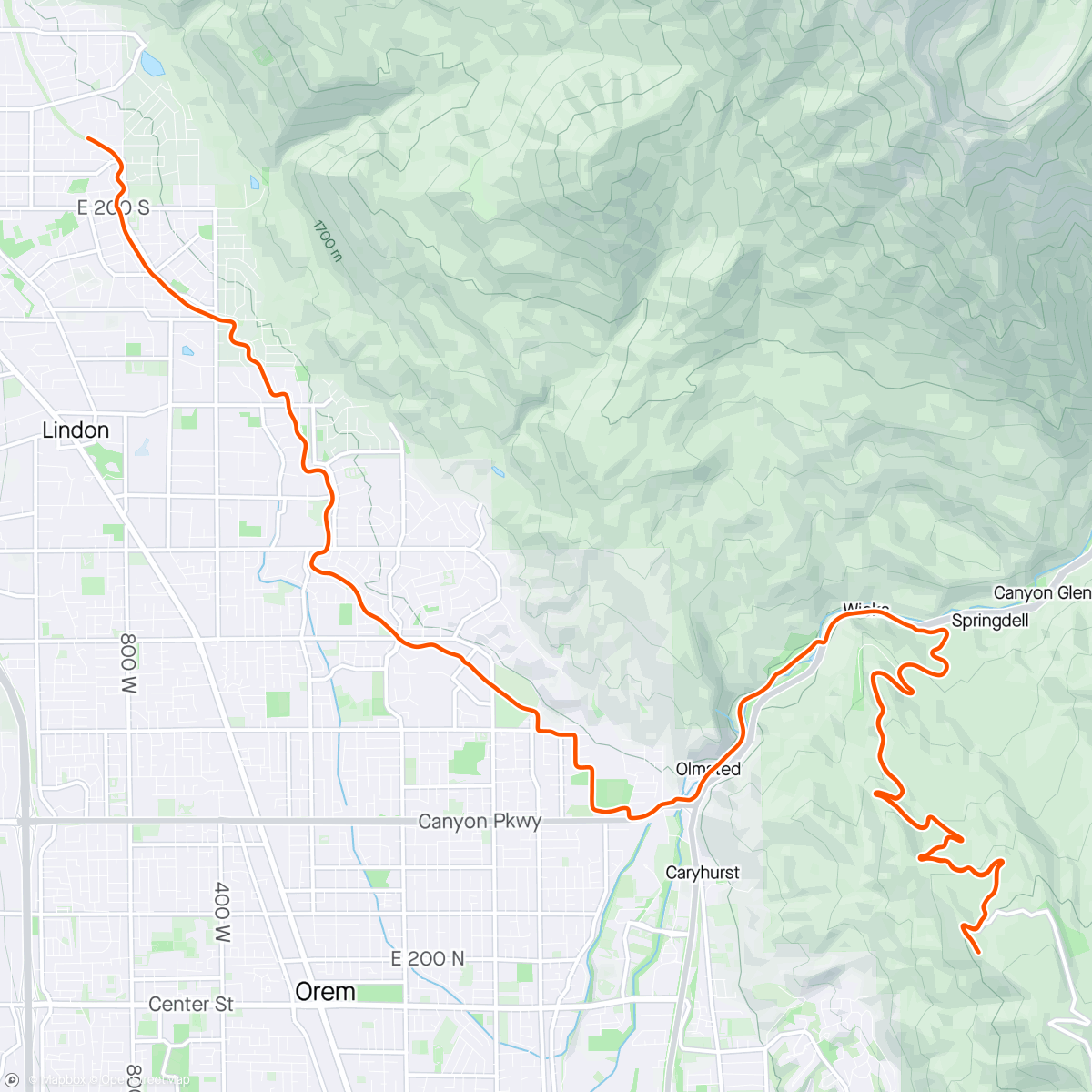 Map of the activity, Squaw