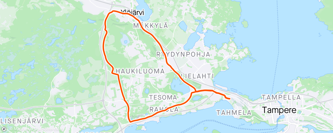 Map of the activity, Ylöjärvi