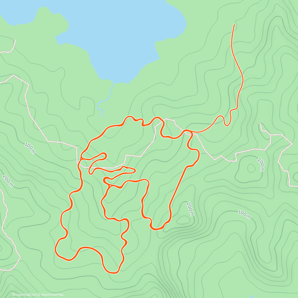 Карта физической активности (Zwift - Group Ride: PTdE GENERALREP 1/4, Etapp 8 - GRAVEL Serpentine 8 on Serpentine 8 in Watopia)