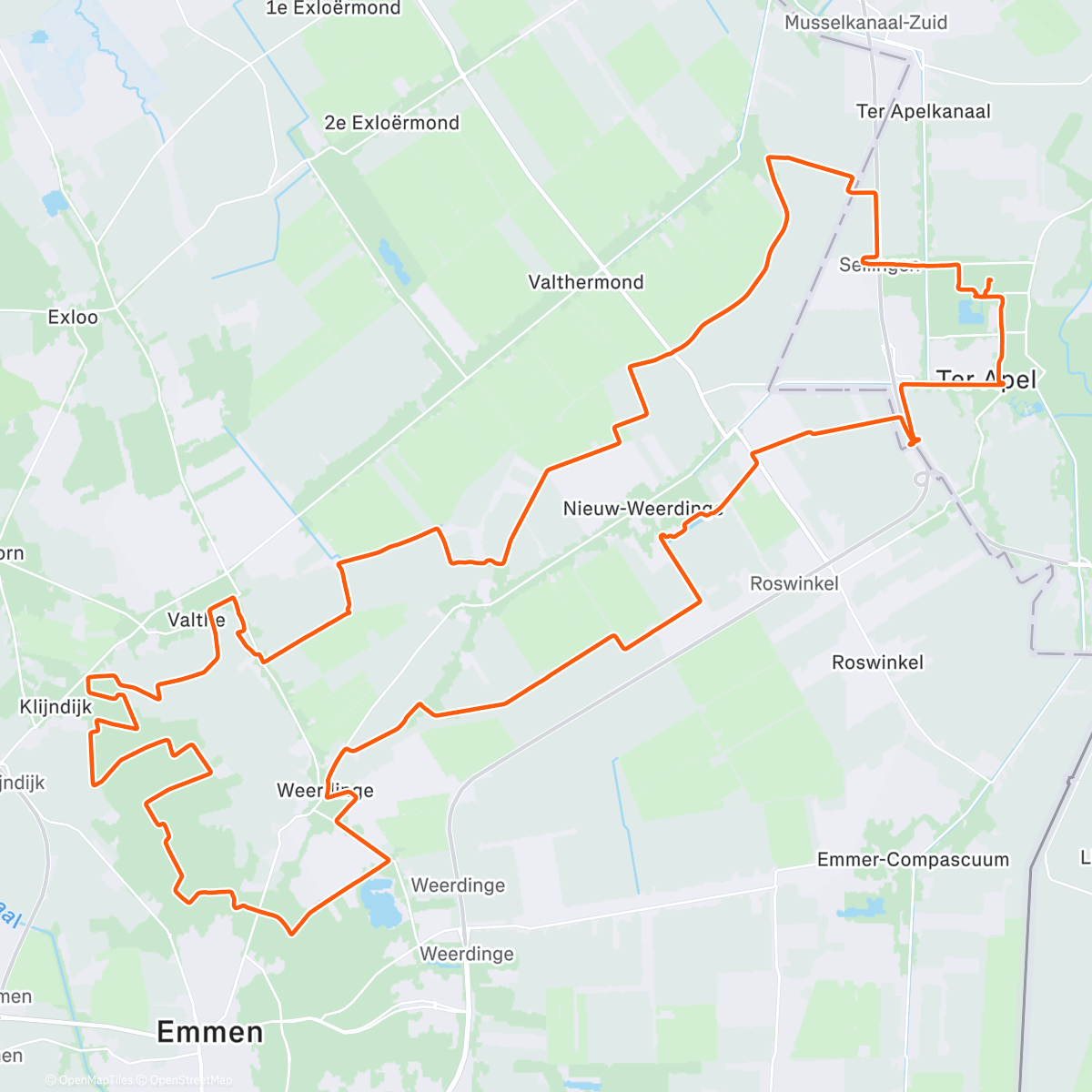Map of the activity, Morning Gravel 'Oliebollentocht' Pre Ride