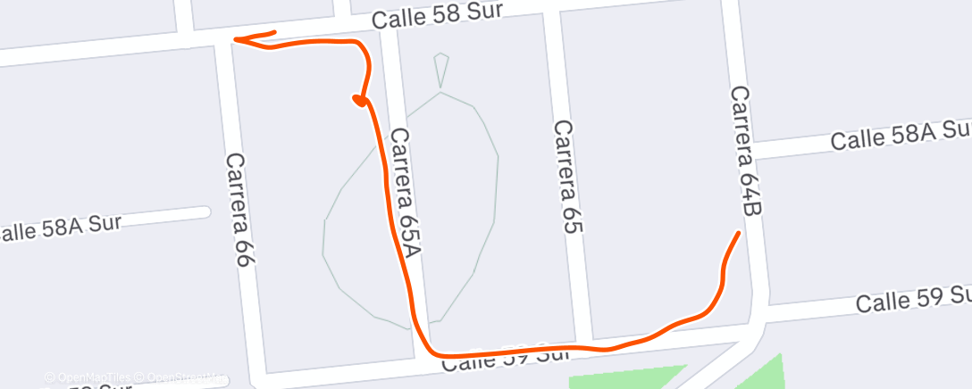 Map of the activity, Night Walk