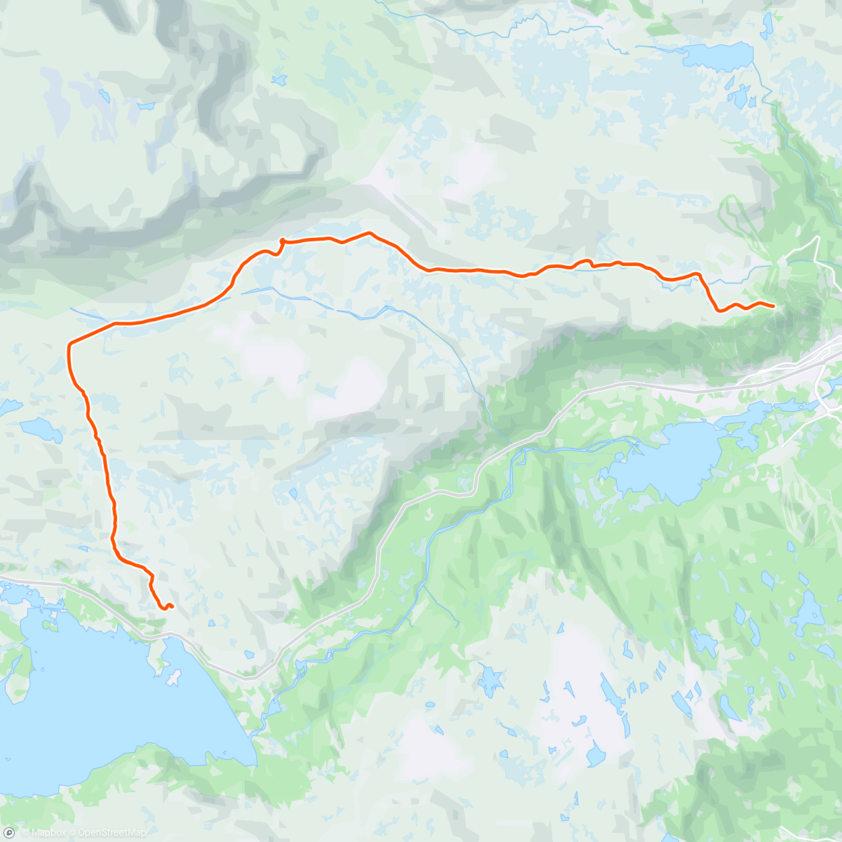 Map of the activity, Skarverennet jubileumsløypa