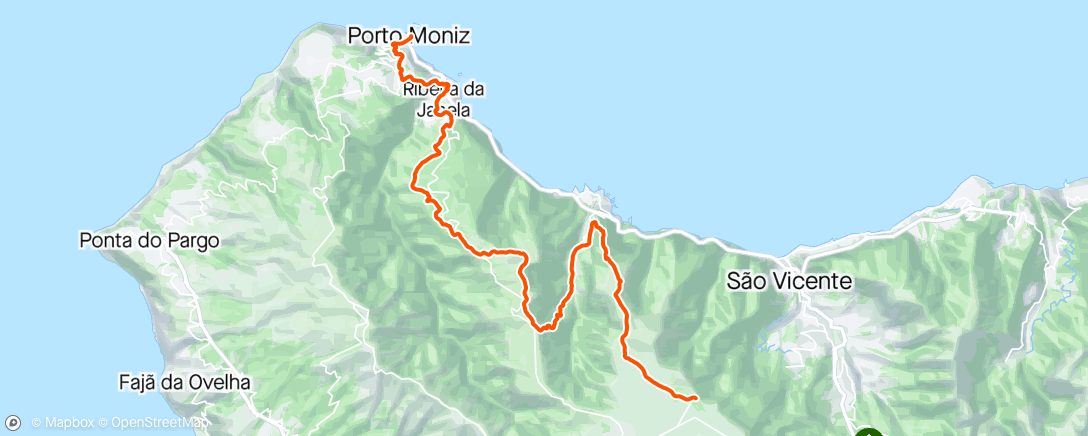 Map of the activity, MIUT DNF 20 miles