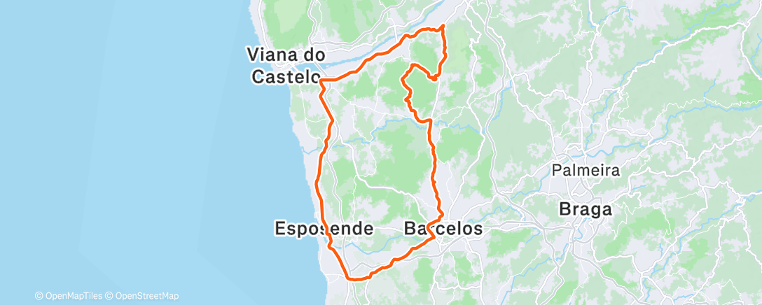 Map of the activity, Morning Ride