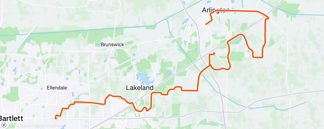 Map of the activity, Morning E-Bike Ride