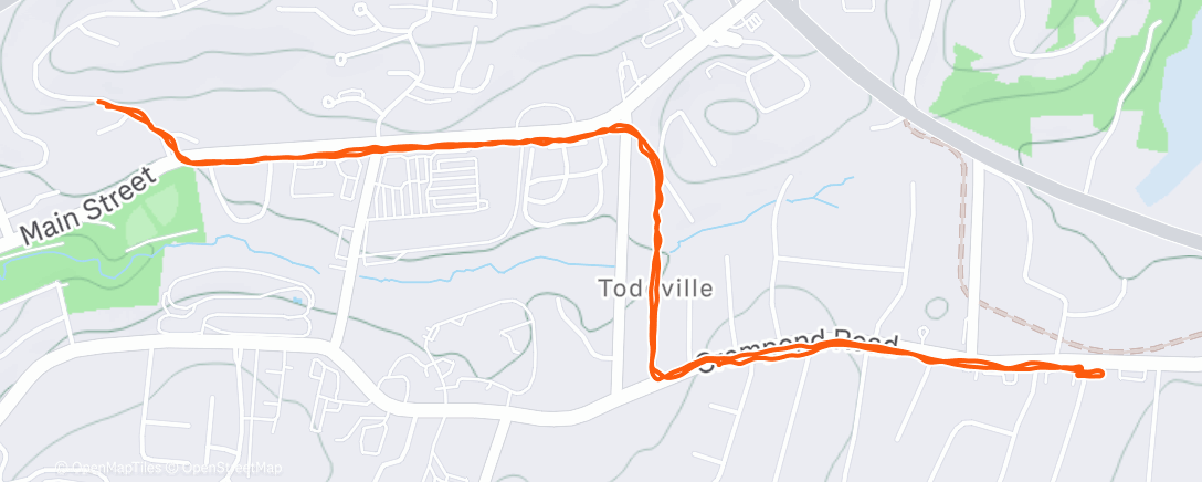 Map of the activity, Morning Run